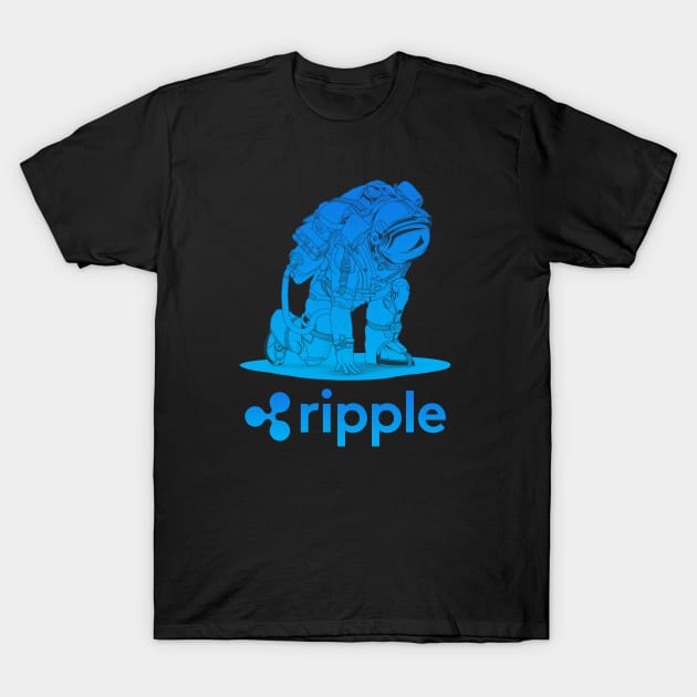 Ripple XRP coin Crypto coin Cryptocurrency T-Shirt by JayD World